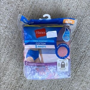 Hanes Cool Comfort Womens Briefs 2019 Colorful 5 NEW Size 6 Medium